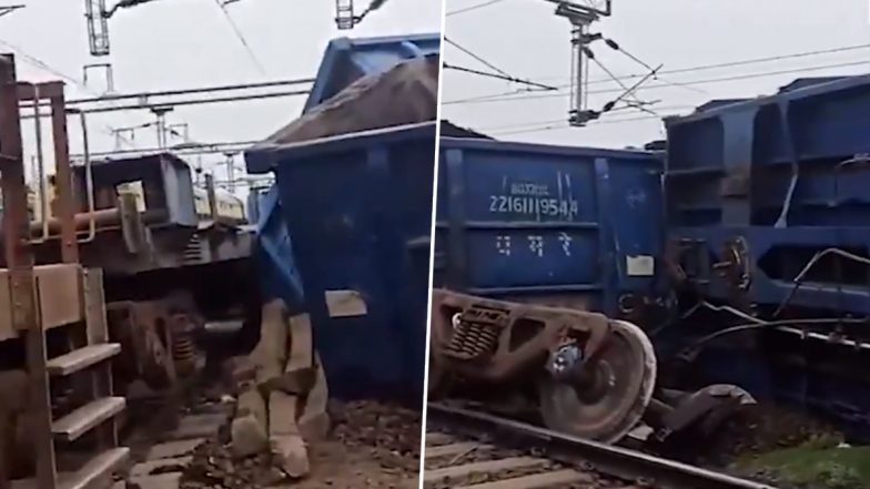Train Accident: 4 coaches of goods train derailed, major accident averted