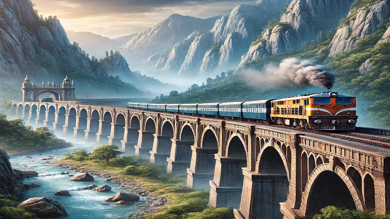 Chenab Bridge: 1178 feet high Chenab Bridge... Train running at a speed of 110 km per hour, watch video