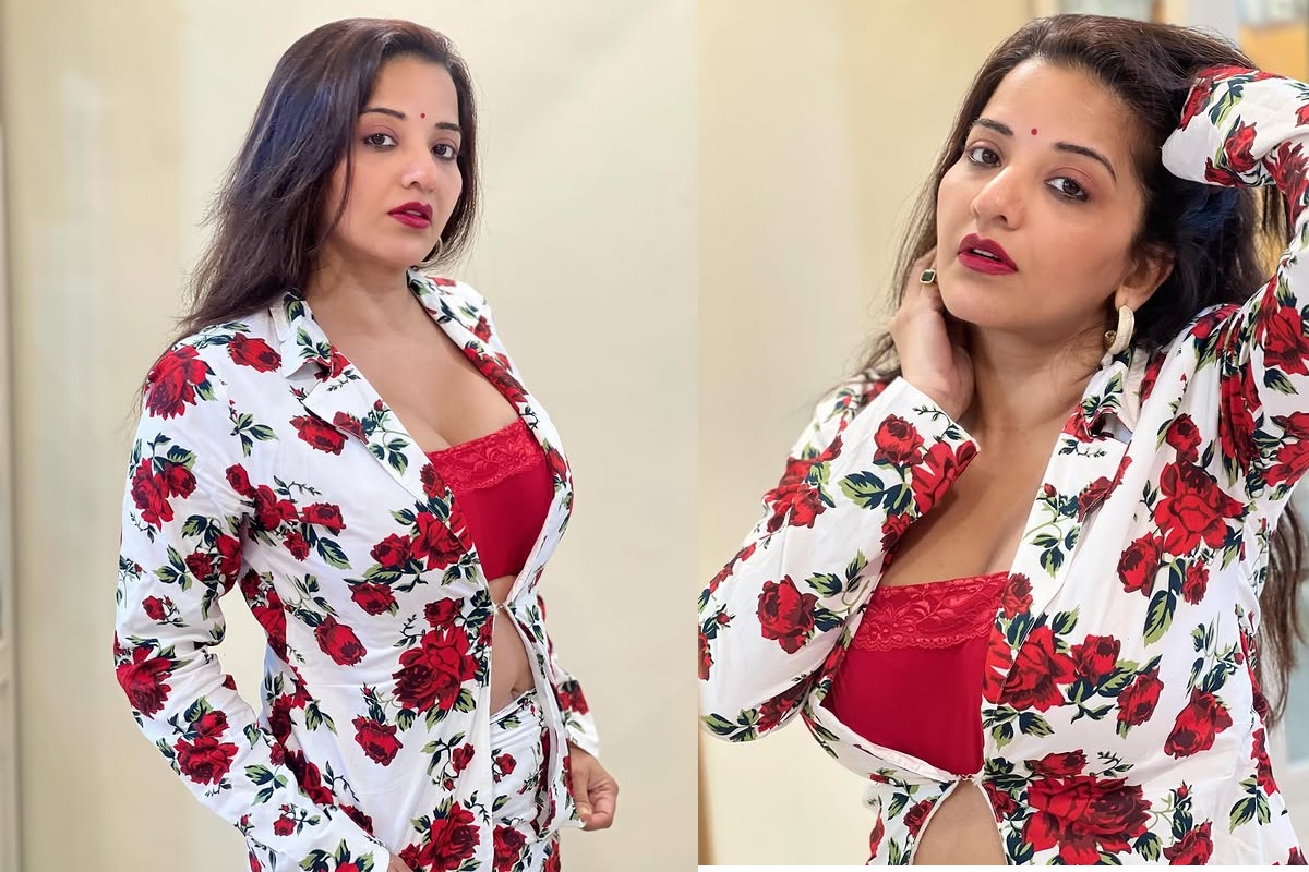 Monalisa Floral White Red Dress