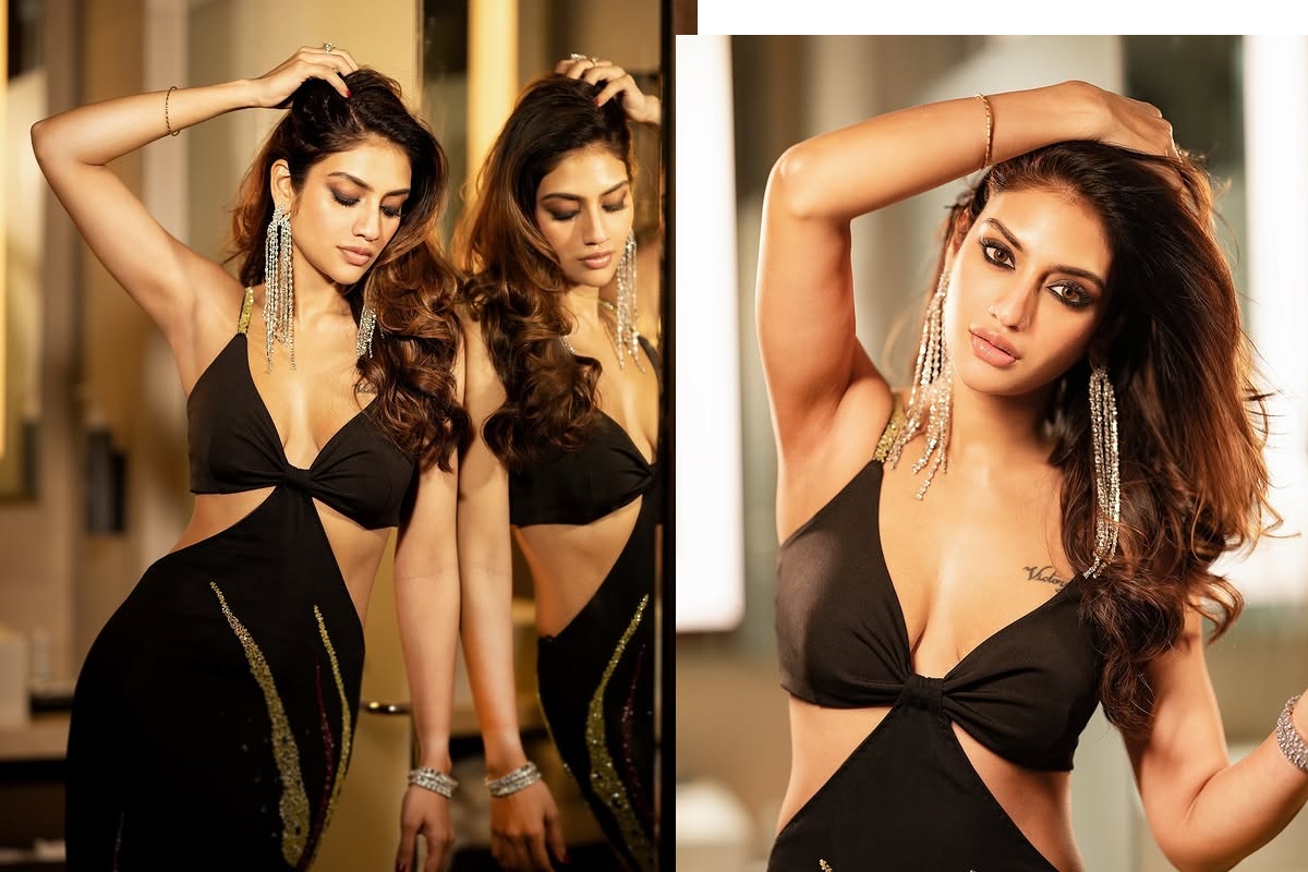 Nussrat Jahan: Nusrat Jahan spread the magic of her style in a black gown, the hotness of the actress made the fans crazy.