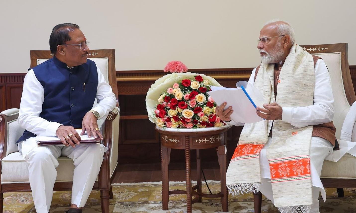 CM Sai Meet Pm Modi