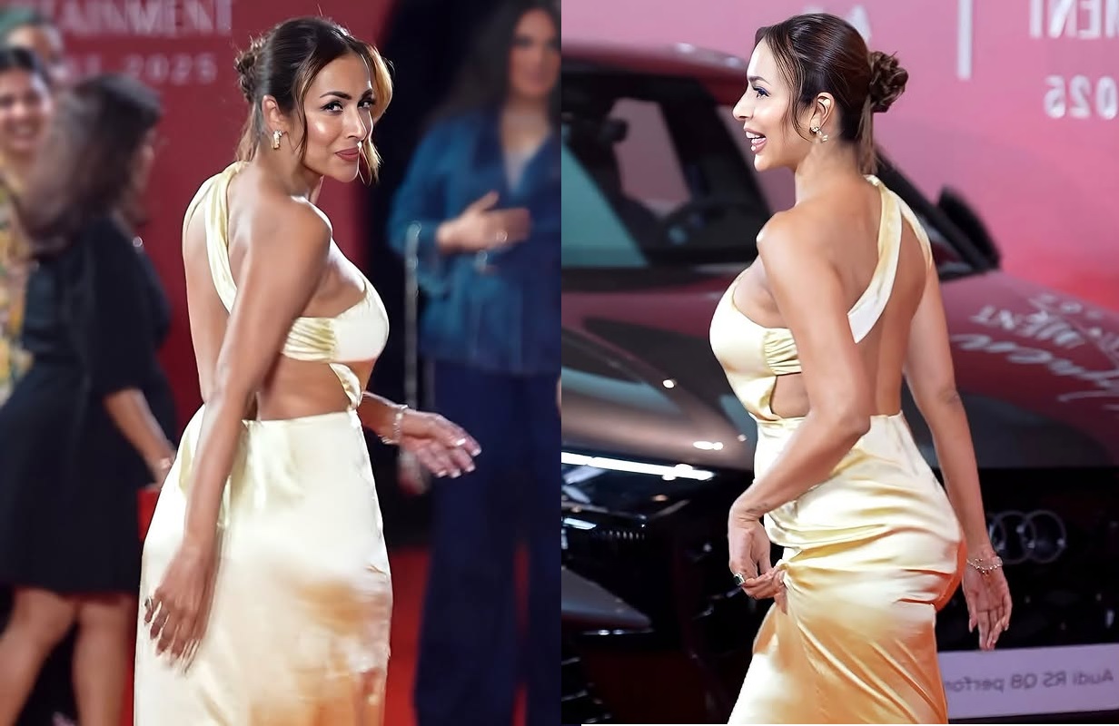 Malaika Arora Golden Gown