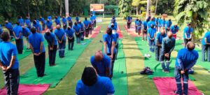 International Yoga Day Celebrated with Grandeur at Jindal Steel and Power Limited's Machinery Division, Raipur Plant 1 International Yoga Day